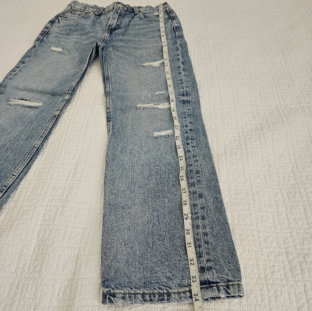 Zara Girls Denim Ripped Jeans - Picture 6 of 14
